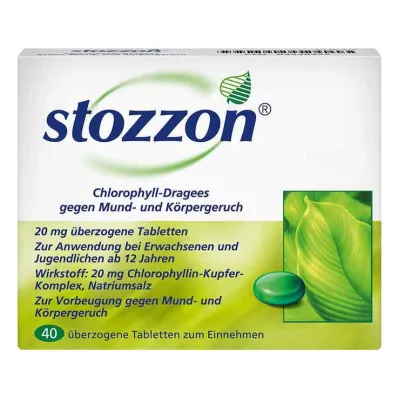 Stozzon chlorofylové obalené tablety, 40 ks