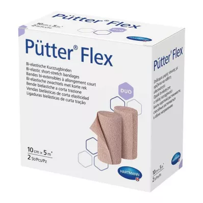 PÜTTER Flex Duo Bandáž 10 cmx5 m, 2 ks PÜTTER Flex Duo Bandáž 10 cmx5 m, 2 ks