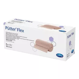 PÜTTER Flex obväz 8 cmx5 m, 10 ks