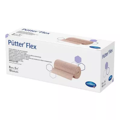 PÜTTER Flex obväz 8 cmx5 m, 10 ks
