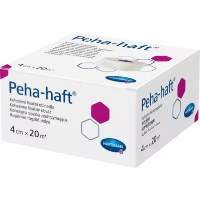 PEHA-HAFT Fixačný obväz bez latexu 4 cmx20 m, 1 ks