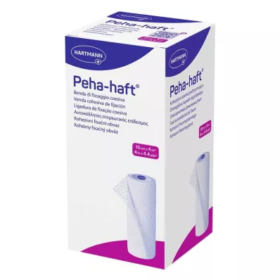 PEHA-HAFT Fixačný obväz bez latexu 10 cmx4 m, 1 ks