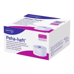 PEHA-HAFT Fixačný obväz bez latexu 2,5 cmx4 m, 8 ks
