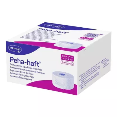 Peha lepiaci fixačný obväz bez latexu 2,5 cm x 4 m, 8 ks Peha lepiaci fixačný obväz bez latexu 2,5 cm x 4 m, 8 ks
