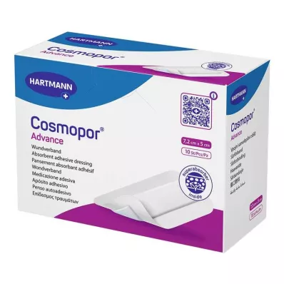 COSMOPOR Predbežný obväz na rany 5x7,2 cm, 10 ks