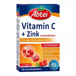 ABTEI Pastilky s vitamínom C a zinkom, 30 ks