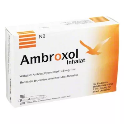 AMBROXOL Inhalačný roztok pre rozprašovač, 50X2 ml AMBROXOL Inhalačný roztok pre rozprašovač, 50X2 ml