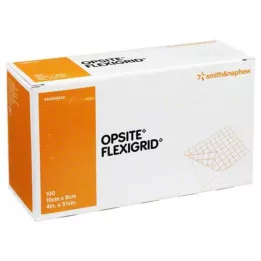 OPSITE Flexigrid transparentný obväz na rany 8x10 cm sterilný, 100 ks