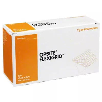 OPSITE Flexigrid transparentný obväz na rany 8x10 cm sterilný, 100 ks