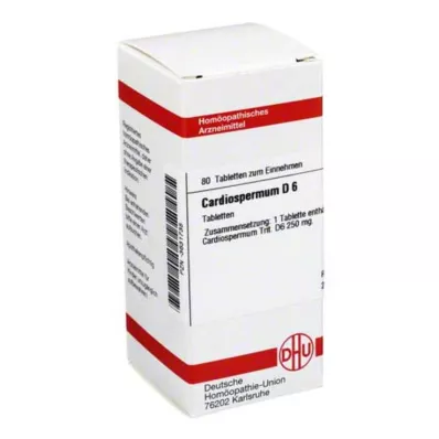 DHU Cardiospermum D 6 tabliet, 80 ks