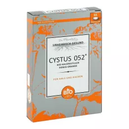 CYSTUS 052 Bio pastilky na hrdlo med pomaranč, 66 ks