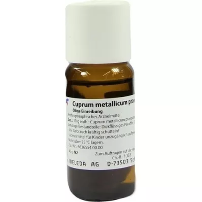 CUPRUM METALLICUM praep.0,4% olejový liniment, 40 g
