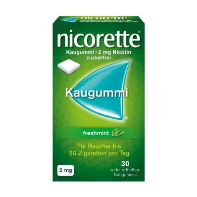 NICORETTE 2 mg žuvačky s čerstvou mätou, 30 ks NICORETTE 2 mg žuvačky s čerstvou mätou, 30 ks
