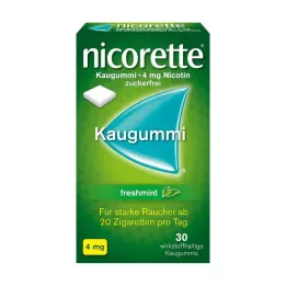 NICORETTE Žuvačky s čerstvou mätou 4 mg, 30 ks