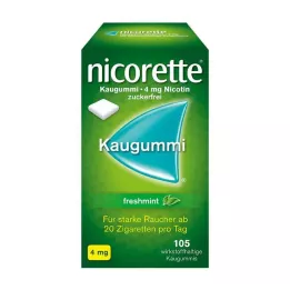 NICORETTE Žuvačky s čerstvou mätou 4 mg, 105 ks