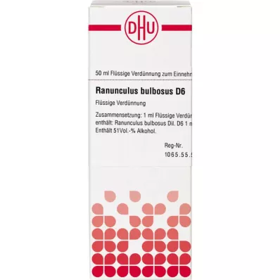 RANUNCULUS BULBOSUS D 6 riedenie, 50 ml