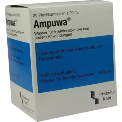 AMPUWA Plastové ampulky na injekciu/infúziu, 20X20 ml