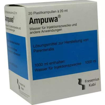 Ampuwa plastové ampulky injekčný/infúzny roztok, 20X20 ml Ampuwa plastové ampulky injekčný/infúzny roztok, 20X20 ml