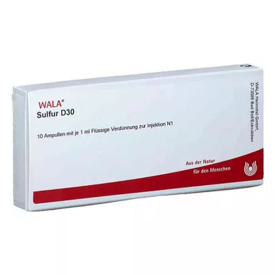 Ampulky so sírou D30 (10x1 ml)