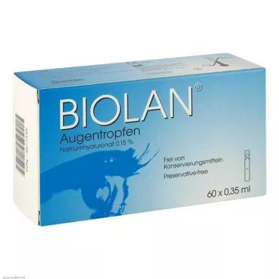 BIOLAN Očné kvapky jednodávkové pipety, 60X0,35 ml