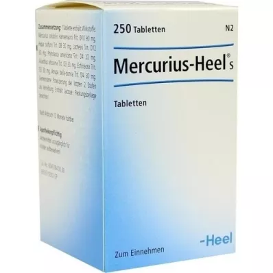 MERCURIUS HEEL S tablety, 250 ks