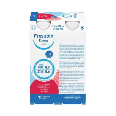 FRESUBIN ENERGY DRINK Jahodová fľaša na pitie 6X4X200 ml
