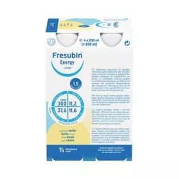 FRESUBIN ENERGY DRINK Vanilková fľaša na pitie, 4X200 ml
