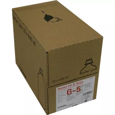 Glukóza 5% B.Braun Ecoflac P, 10X500 ml Glukóza 5% B.Braun Ecoflac P, 10X500 ml
