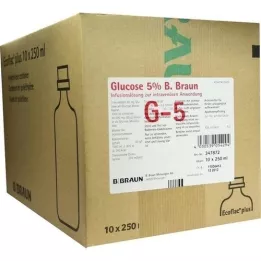 GLUCOSE 5% B.Braun Ecoflac Plus, 10X250 ml