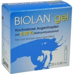 BIOLAN Gélové očné kvapky, 20X0,45 ml