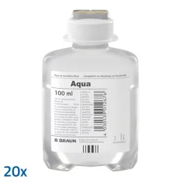 AQUA AD injectabilia Ecoflac Plus injekčný roztok, 20X100 ml