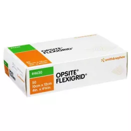 OPSITE Flexigrid transparentný obväz na rany 10x12 cm sterilný, 50 ks