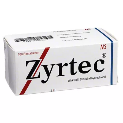 ZYRTEC Filmom obalené tablety, 100 ks