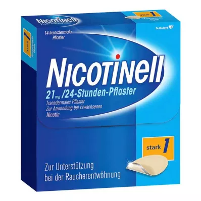 NICOTINELL 21 mg/24-hodinová náplasť 52,5 mg, 14 ks