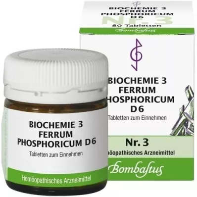 BIOCHEMIE 3 Ferrum phosphoricum D 6 tabliet, 80 ks