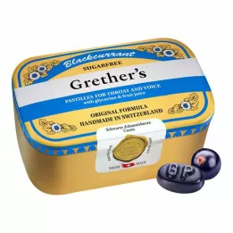 GRETHERS Čierne ríbezle Silver past.tin, 440 g