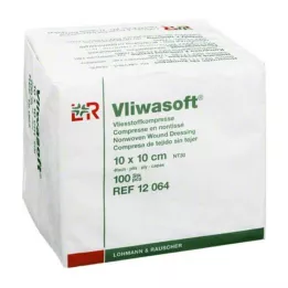 VLIWASOFT Netkané kompresy 10x10 cm nesterilné 4l, 100 ks