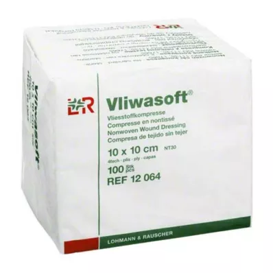VLIWASOFT Netkané kompresy 10x10 cm nesterilné 4l, 100 ks VLIWASOFT Netkané kompresy 10x10 cm nesterilné 4l, 100 ks