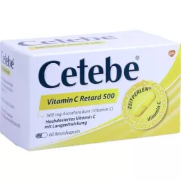 CETEBE Kapsuly s predĺženým uvoľňovaním vitamínu C 500 mg, 60 ks