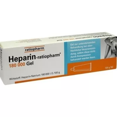 HEPARIN-RATIOPHARM 180 000 I.U. gél, 100 g