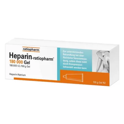 HEPARIN-RATIOPHARM 180 000 I.U. gél, 100 g