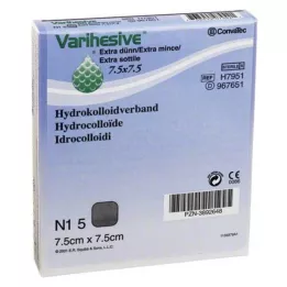 VARIHESIVE extra tenké 7,5x7,5 cm HKV hydroaktívne, 5 ks