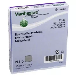 VARIHESIVE extra tenké 10x10 cm HKV hydroaktívne, 5 ks