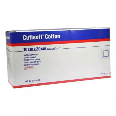 Cutisoft Cotton Compression 10x20cm sterilný 8-násobný (25x2 ks)