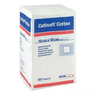 CUTISOFT Bavlna Compr.10x10 cm unster.12fold, 100 ks CUTISOFT Bavlna Compr.10x10 cm unster.12fold, 100 ks
