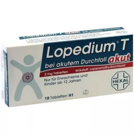 LOPEDIUM T akútne tablety na akútnu hnačku, 10 ks