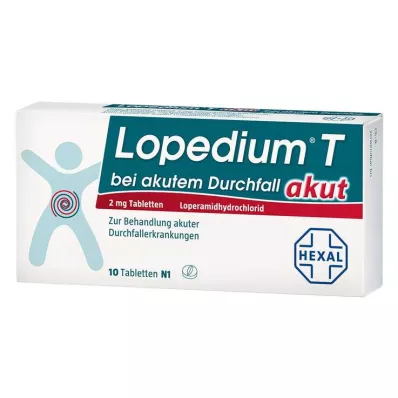 LOPEDIUM T akútne tablety na akútnu hnačku, 10 ks LOPEDIUM T akútne tablety na akútnu hnačku, 10 ks