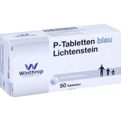 P TABLETTEN modrá 8 mm rozstup, 50 ks