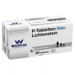 P TABLETTEN modrá 8 mm rozstup, 50 ks