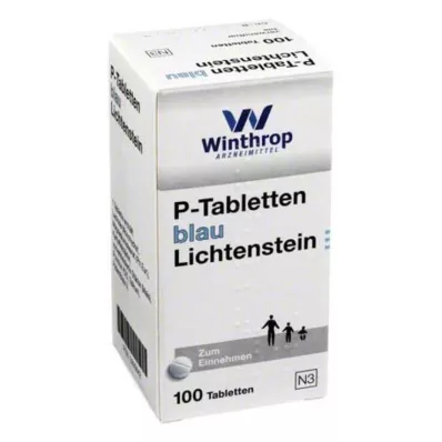 P TABLETTEN modrá 8 mm rozstup, 100 ks